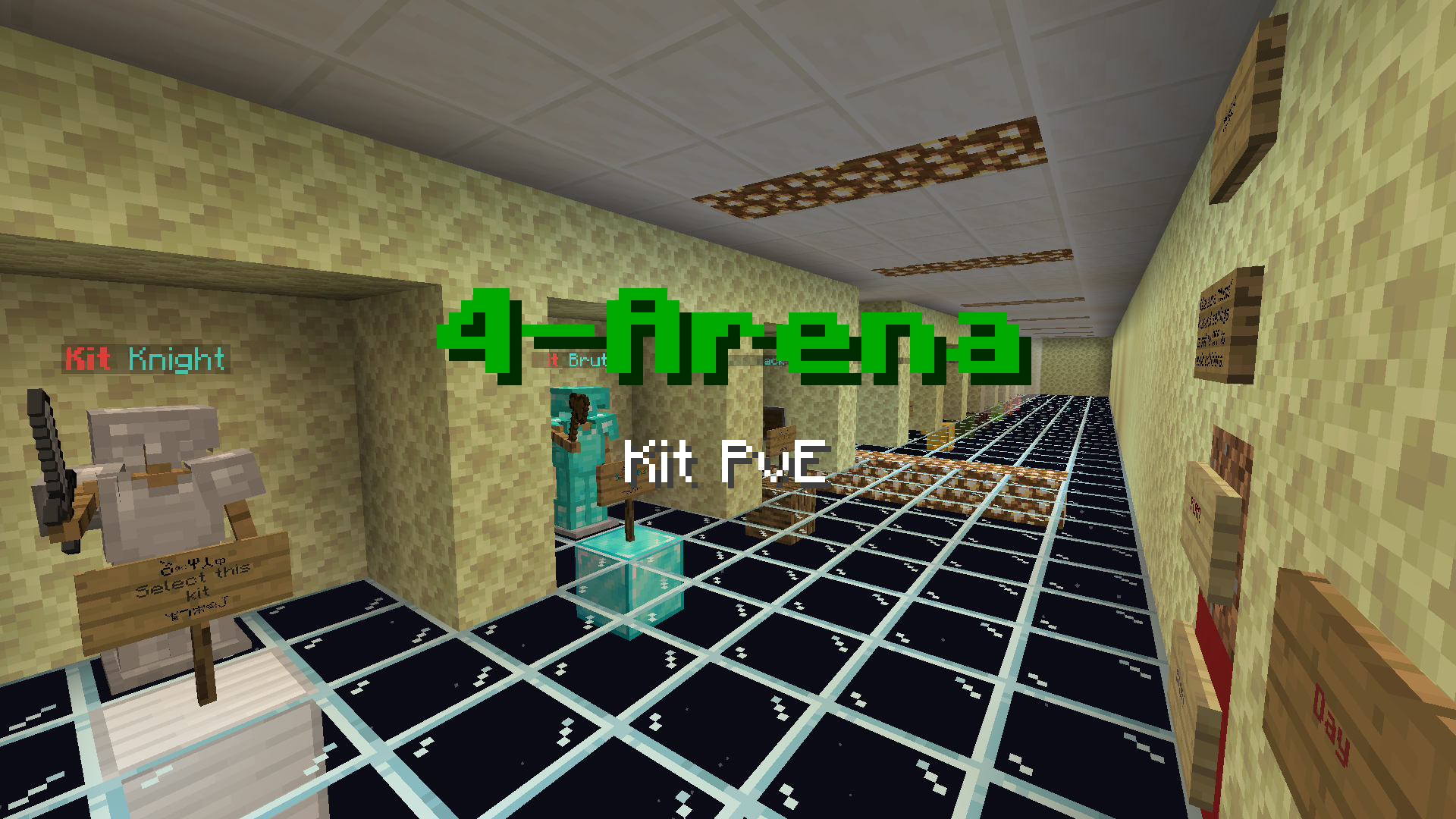 Télécharger 4-Arena Kit PvE pour Minecraft 1.14.3
