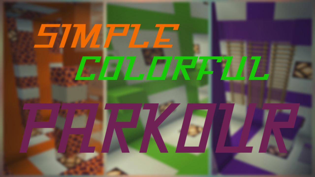 Télécharger Simple Colorful Parkour pour Minecraft 1.15.2