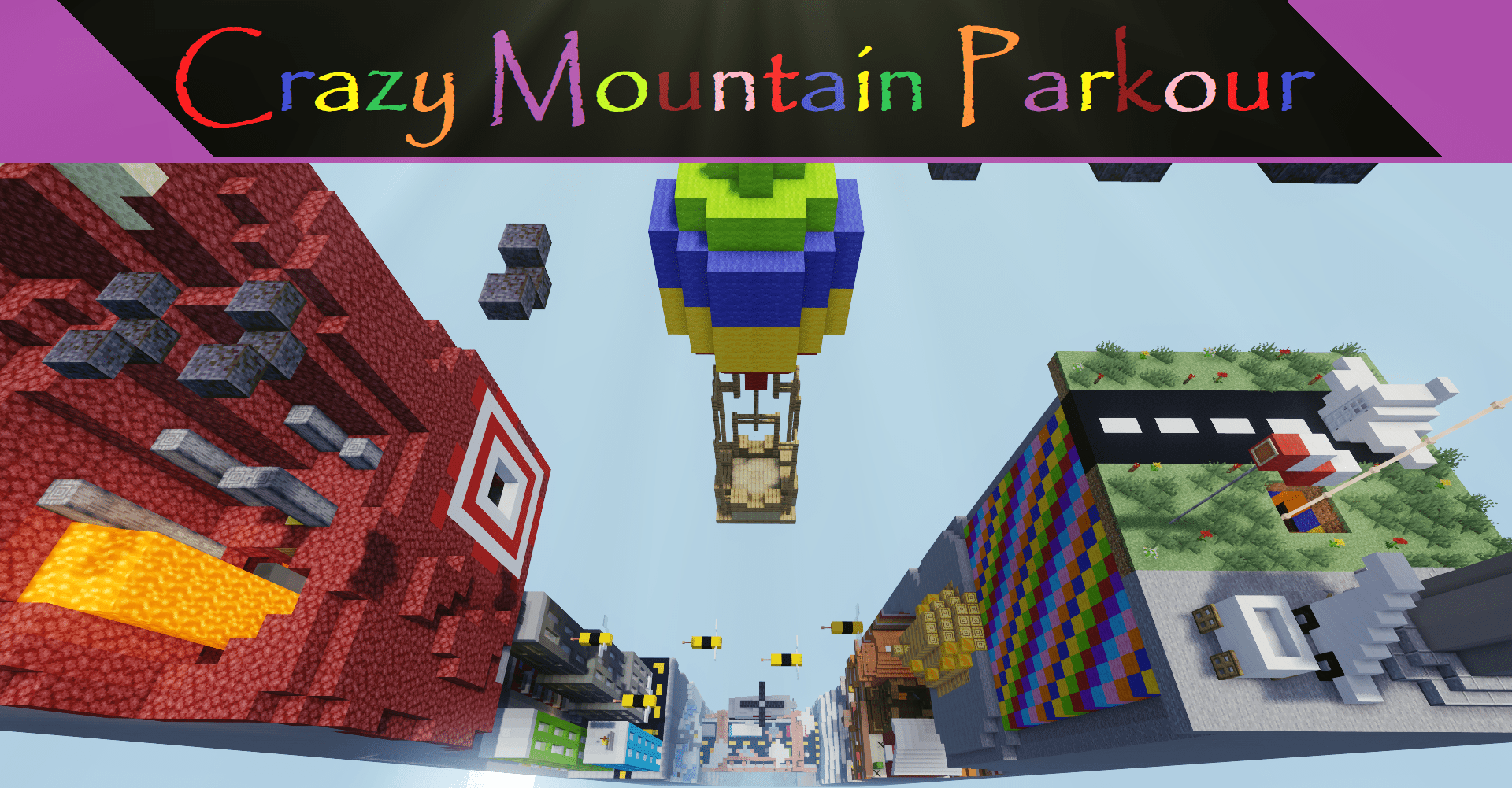 Télécharger Crazy Mountain Parkour 1.0 pour Minecraft 1.18.2