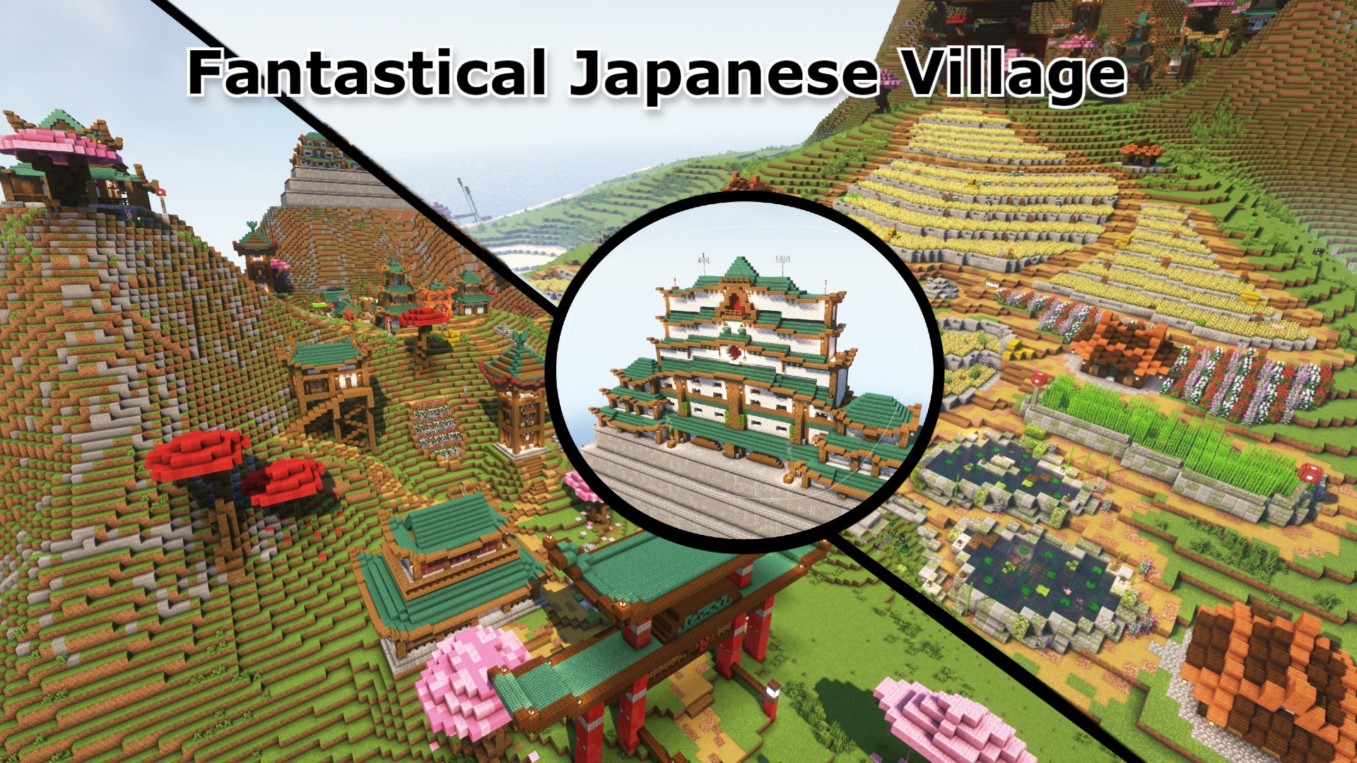 Télécharger Mystical Wonders of a Japanese Village 1.0 pour Minecraft 1.19