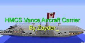 Télécharger HMCS Vance Aircraft Carrier pour Minecraft 1.12.2