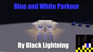 Télécharger Blue and White Parkour pour Minecraft 1.8