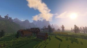 Télécharger Medieval Village with Castle pour Minecraft 1.12.2