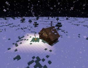 Télécharger Snowy Log Cabin pour Minecraft 1.14.1