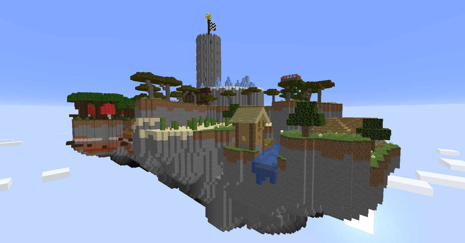 Télécharger Parkour on Sky Island pour Minecraft 1.15.2