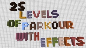 Télécharger 25 Levels of Parkour With Effects pour Minecraft 1.16.3