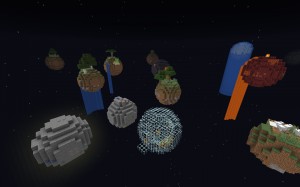 Télécharger Floating Planets Survival pour Minecraft 1.16.4