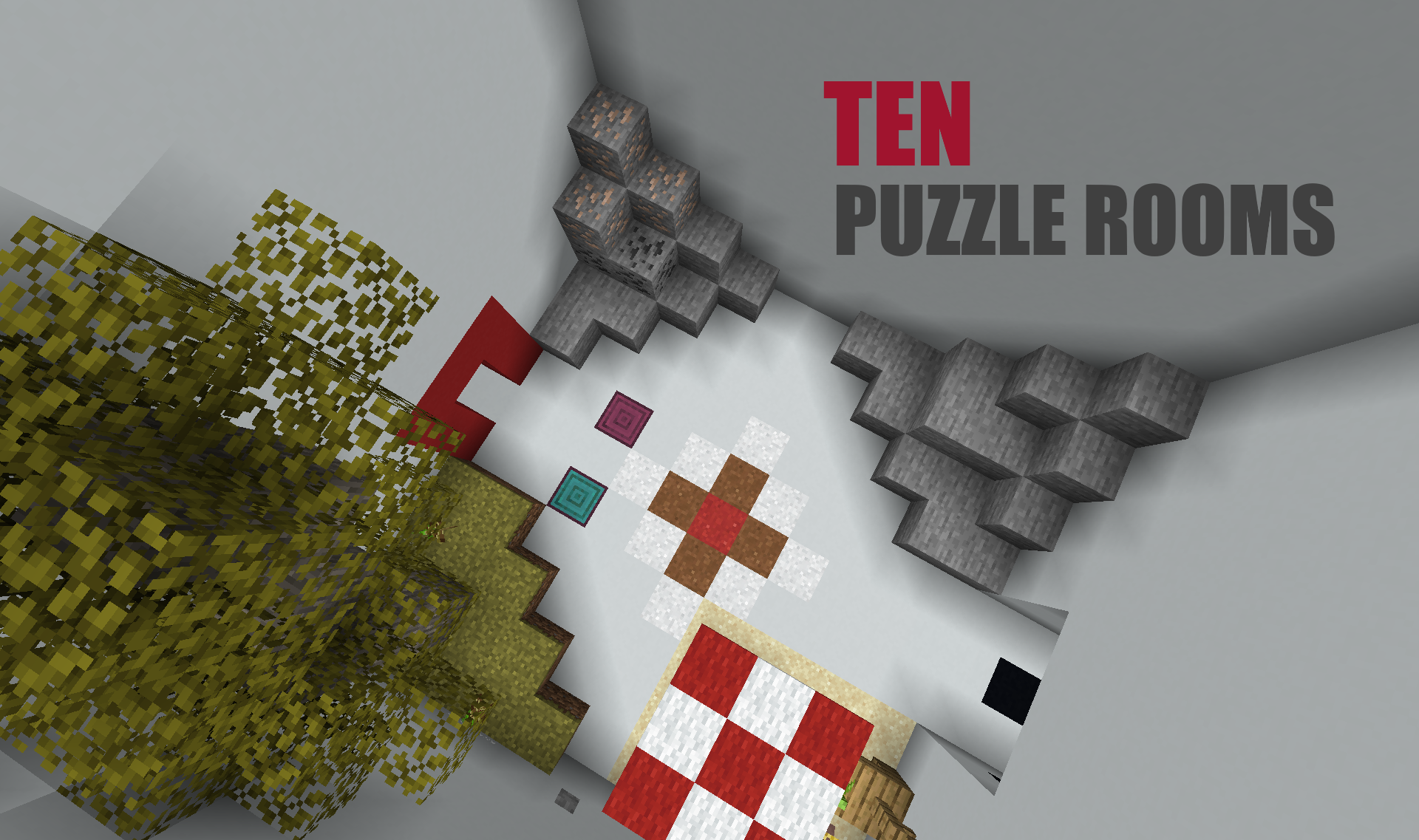 Télécharger Ten Puzzle Rooms pour Minecraft 1.16.4