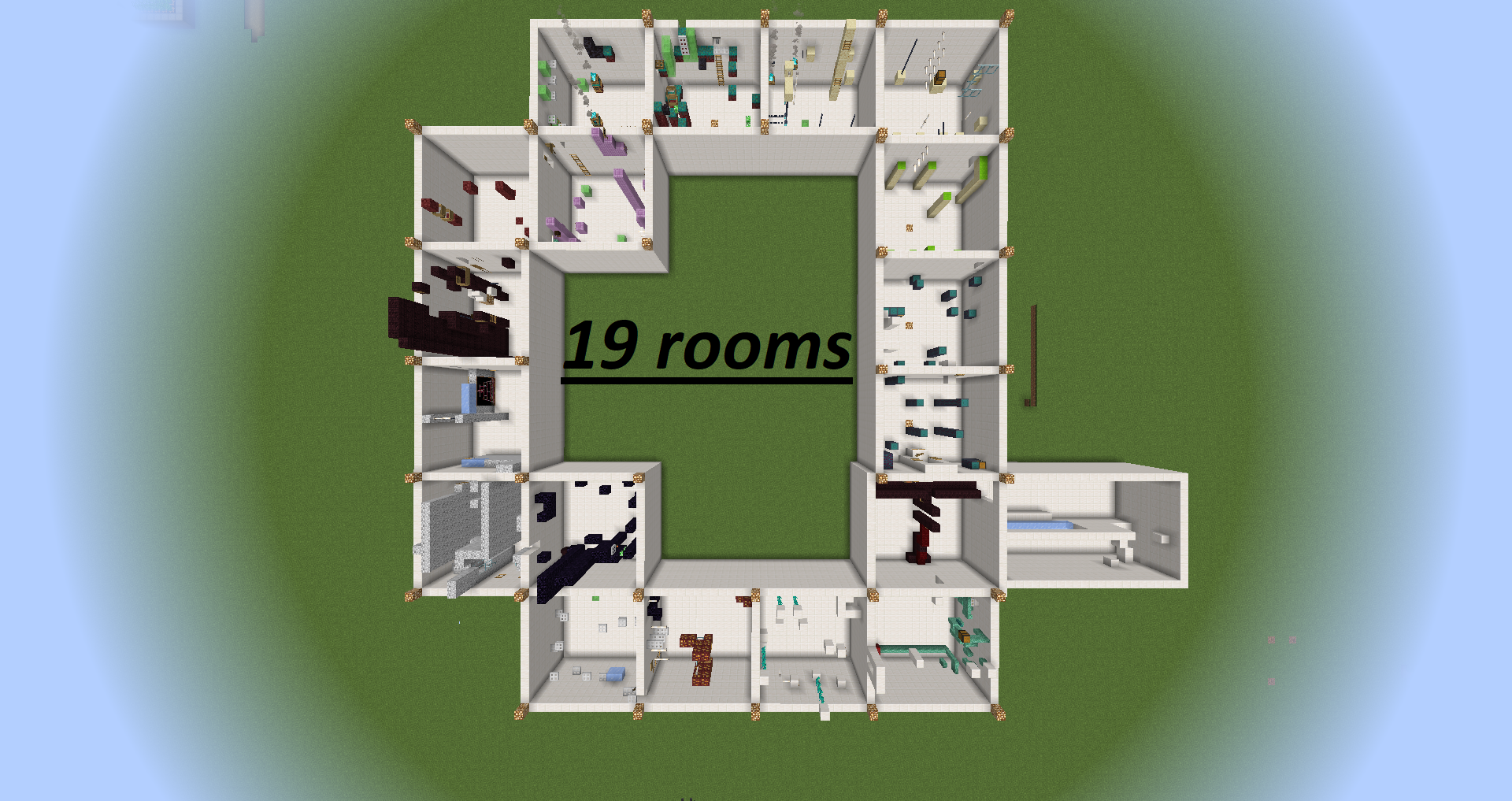 Télécharger 19 Rooms pour Minecraft 1.16.5