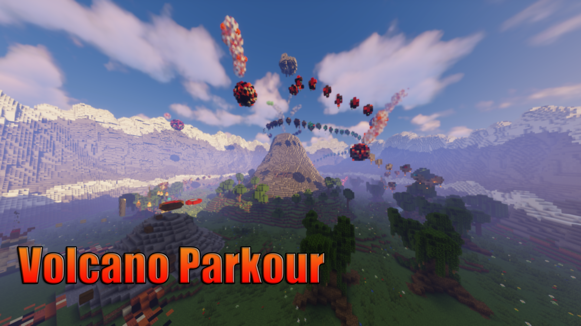 Télécharger The Volcano Parkour pour Minecraft 1.16.5