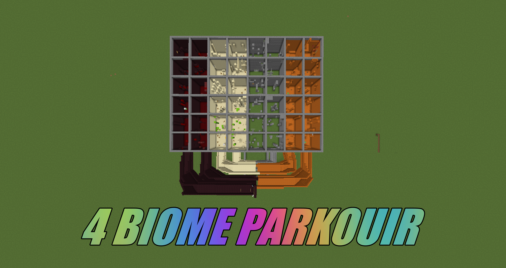 Télécharger 4 Biome Parkour pour Minecraft 1.16.5