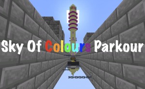 Télécharger Sky of Colours Parkour pour Minecraft 1.16.4