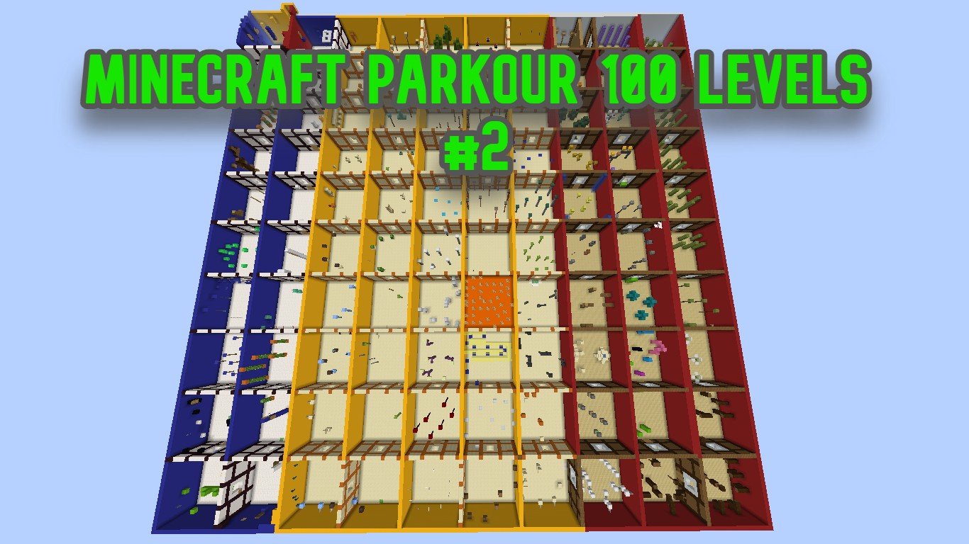 Télécharger Minecraft Parkour: 100 Levels 2! pour Minecraft 1.17.1
