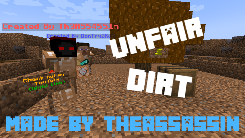 Télécharger Unfair Dirt 1.2 pour Minecraft 1.18.2