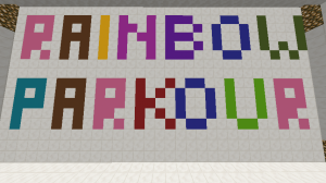 Télécharger Easiest Rainbow Parkour pour Minecraft 1.12.2