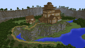Télécharger Cliffside Wooden Mansion pour Minecraft 1.12