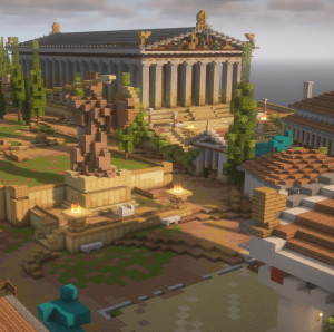 Télécharger Acropolis of Athens | World Wonders Series | Greek City pour Minecraft 1.21.4